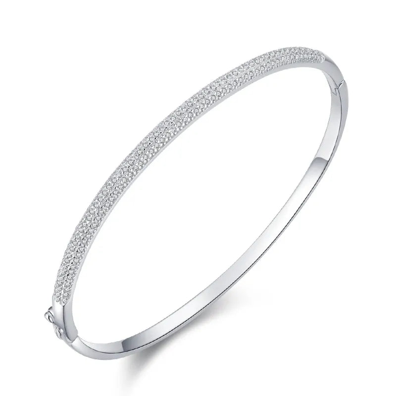 Bracelet femme en argent 925 – Design ovale élégant