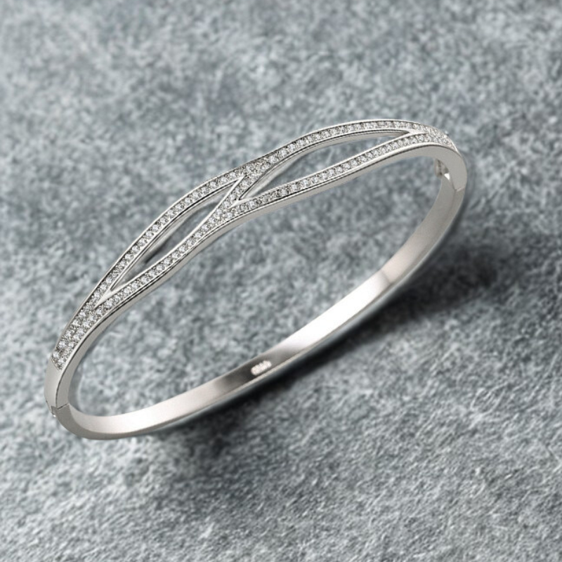 Bracelet croisé en argent 925 – Élégance intemporelle