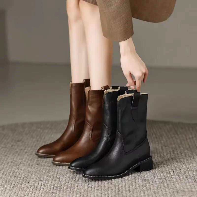 Bottines femme à talon bloc – Élégance et confort au quotidien