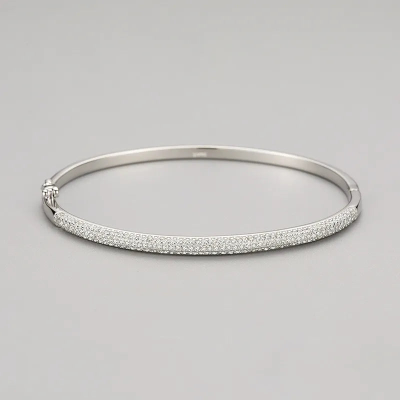 Bracelet Oval Shine – Argent 925, Élégance Lumineuse