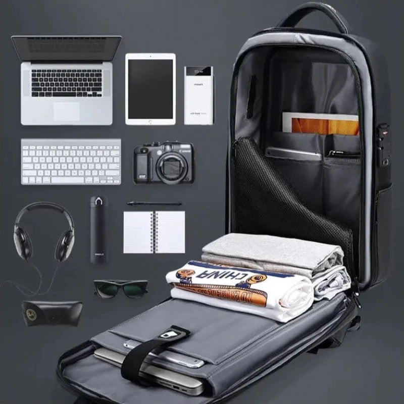 Sac à dos professionnel – Design urbain minimaliste avec port USB et serrure TSA