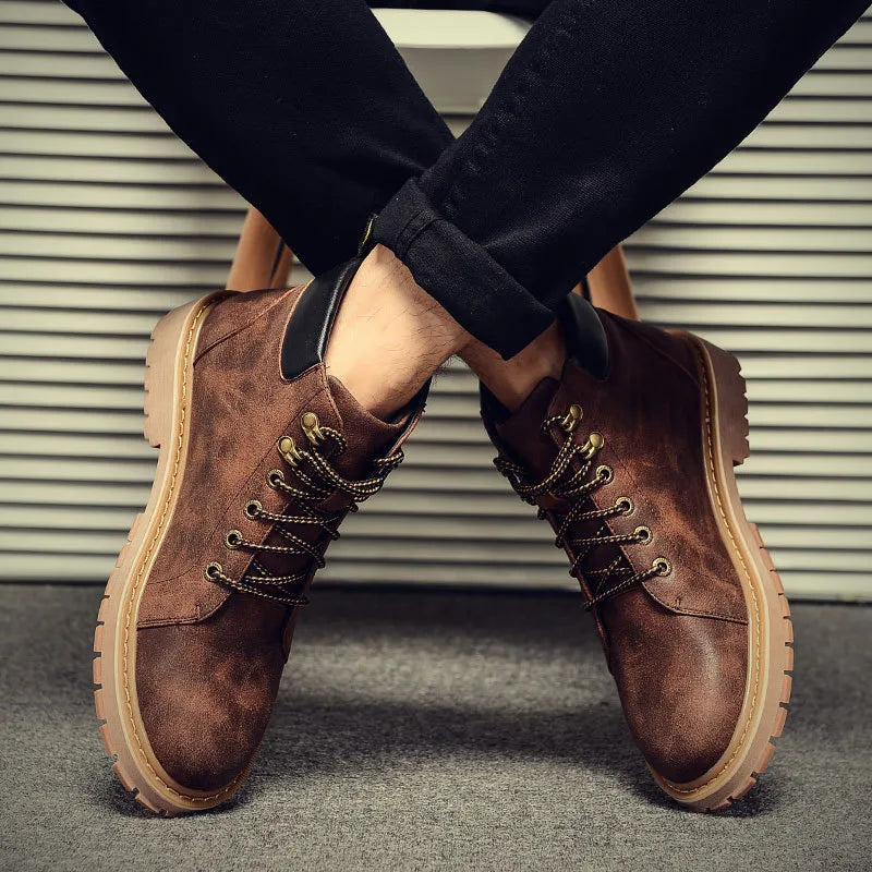 Bottes homme imperméables – Design robuste pour l’hiver