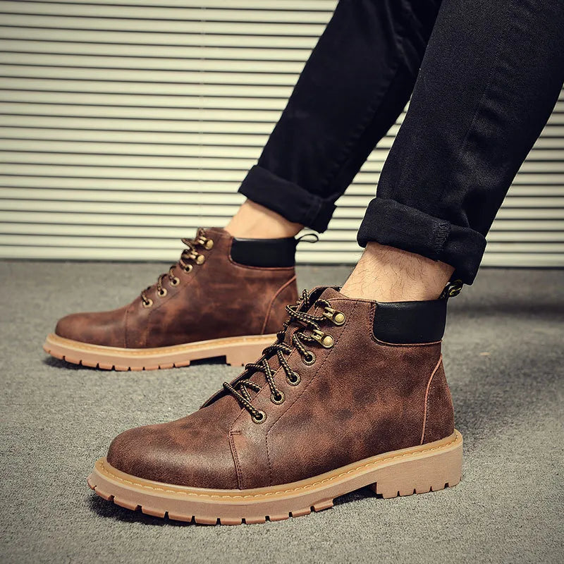 Bottes homme imperméables – Design robuste pour l’hiver