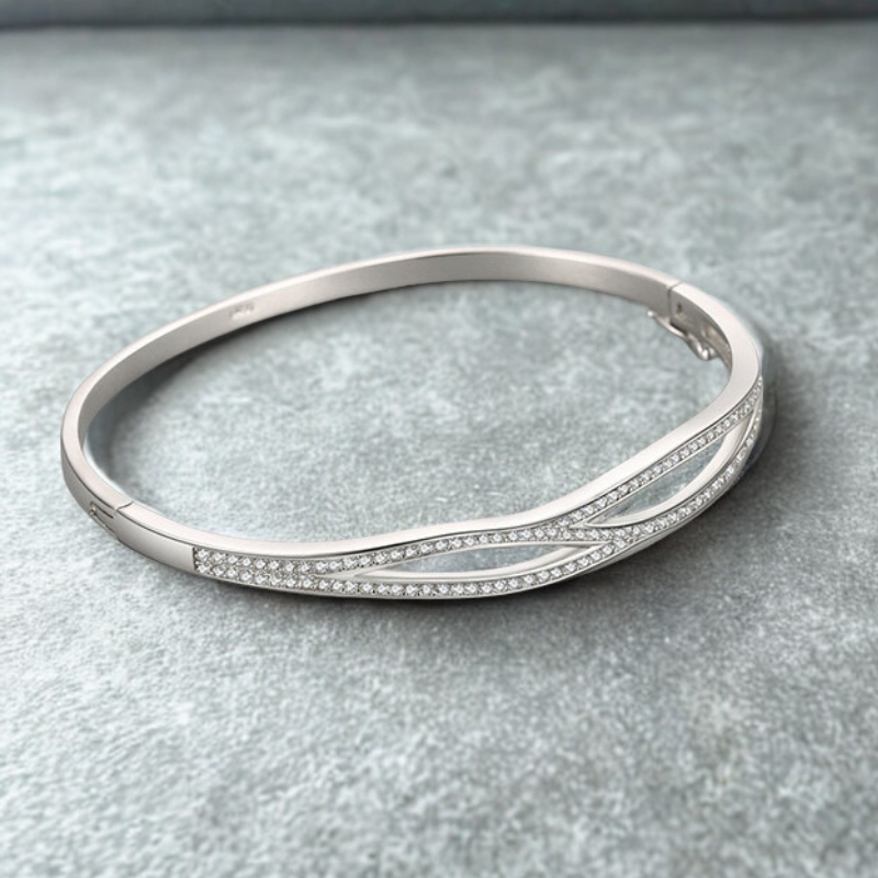 Bracelet croisé en argent 925 – Élégance intemporelle