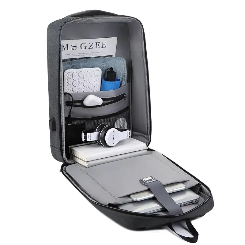 Sac à dos professionnel – Élégant, avec port USB & serrure TSA