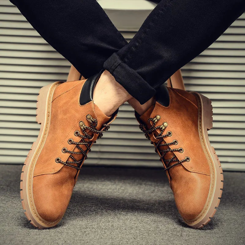 Bottes homme imperméables – Design robuste pour l’hiver