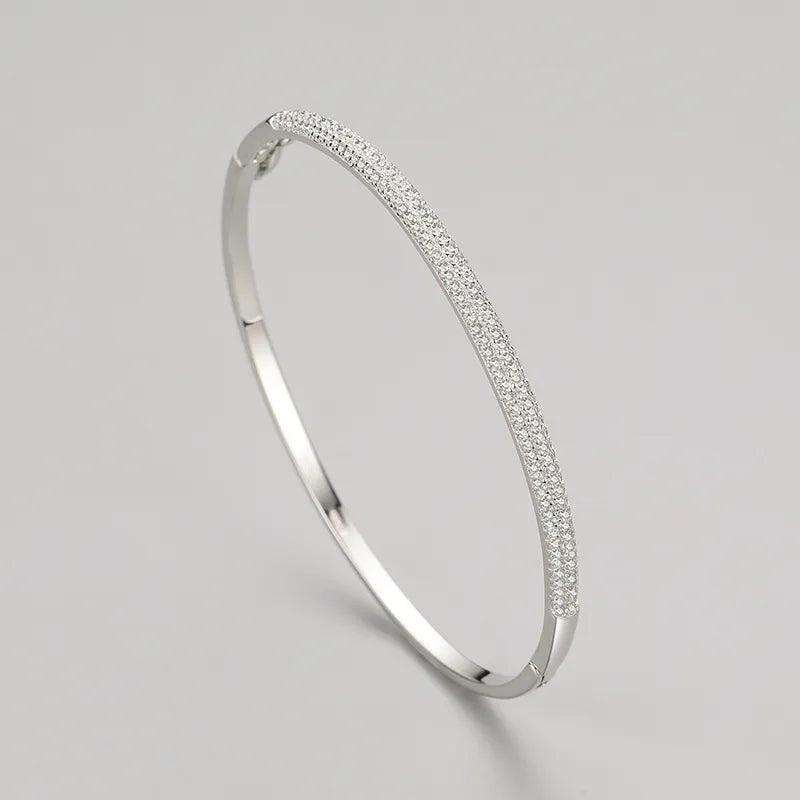 Bracelet femme en argent 925 – Design ovale élégant